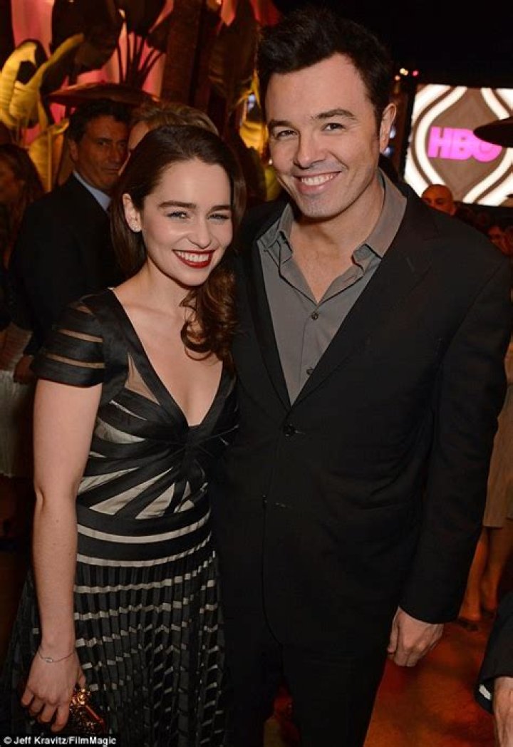 Emilia Clarke and Seth MacFarlane in 2013. Tamera Mowry, Golden Globes
