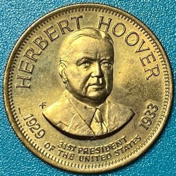 Herbert Hoover, 31st US President 19291933, colorized photo from